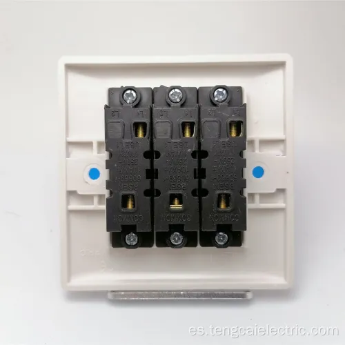 Toma de interruptor de luz de pared 3 GANG 2 WAY